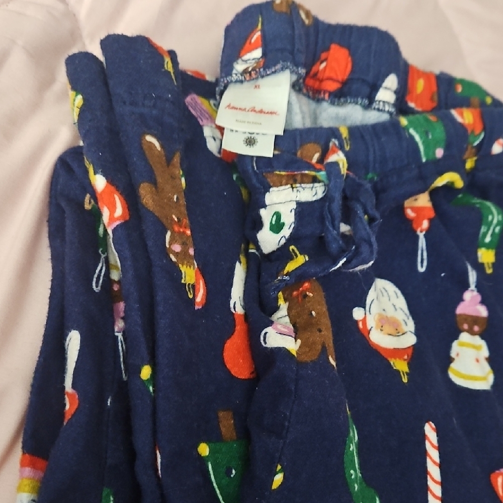 Hanna Andersson Blue Holiday Pajama Pants